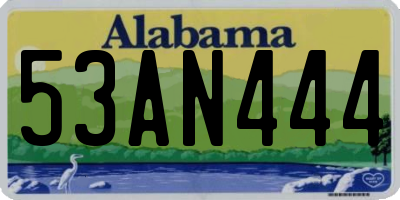 AL license plate 53AN444
