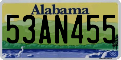 AL license plate 53AN455