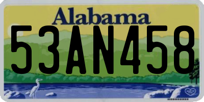 AL license plate 53AN458