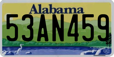 AL license plate 53AN459