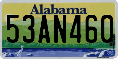 AL license plate 53AN460