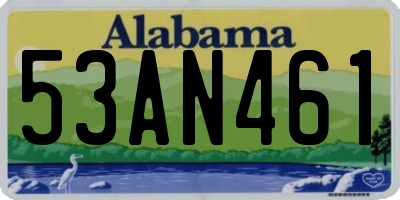 AL license plate 53AN461