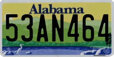 AL license plate 53AN464