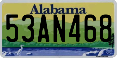 AL license plate 53AN468