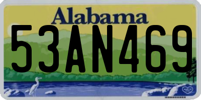 AL license plate 53AN469