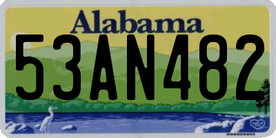 AL license plate 53AN482