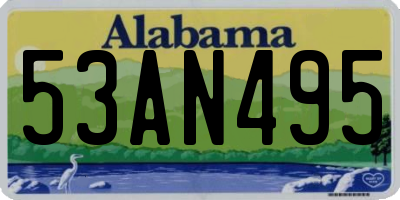 AL license plate 53AN495