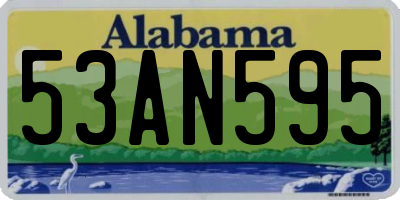 AL license plate 53AN595