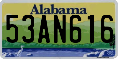AL license plate 53AN616