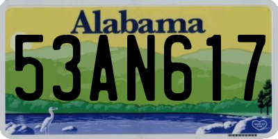AL license plate 53AN617
