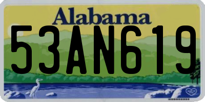 AL license plate 53AN619