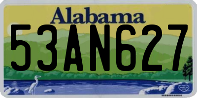 AL license plate 53AN627