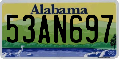 AL license plate 53AN697