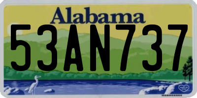 AL license plate 53AN737