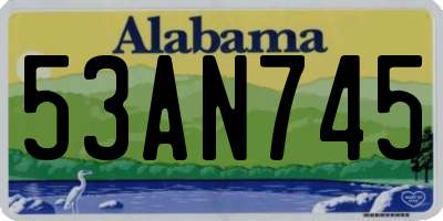 AL license plate 53AN745