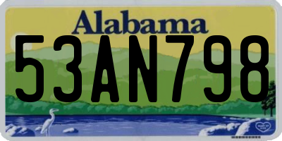 AL license plate 53AN798