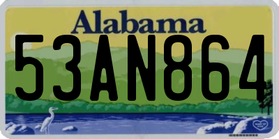AL license plate 53AN864