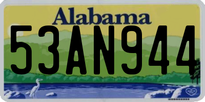 AL license plate 53AN944