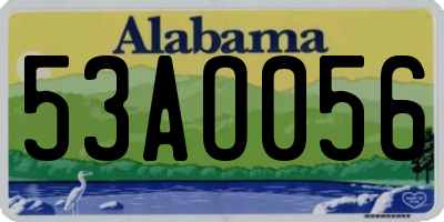 AL license plate 53AO056