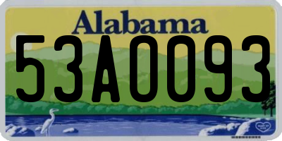 AL license plate 53AO093