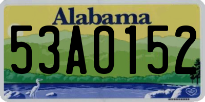 AL license plate 53AO152