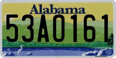 AL license plate 53AO161