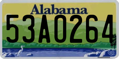 AL license plate 53AO264