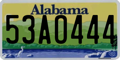 AL license plate 53AO444