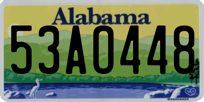 AL license plate 53AO448