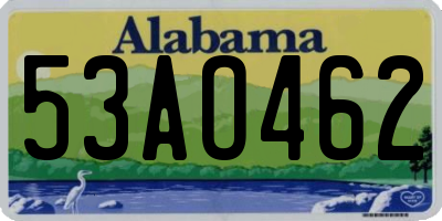AL license plate 53AO462