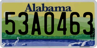 AL license plate 53AO463
