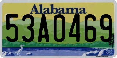 AL license plate 53AO469