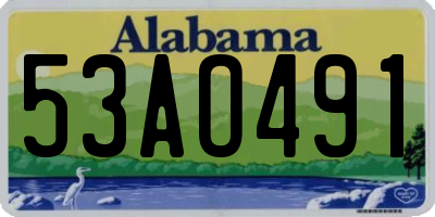 AL license plate 53AO491