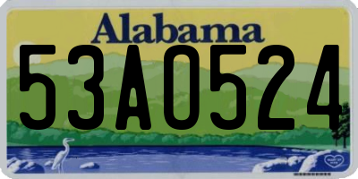 AL license plate 53AO524