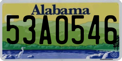 AL license plate 53AO546