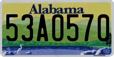 AL license plate 53AO570