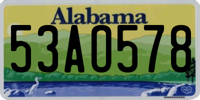 AL license plate 53AO578