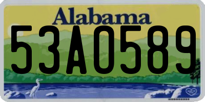 AL license plate 53AO589