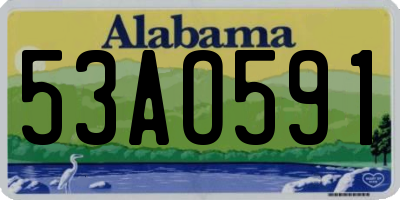 AL license plate 53AO591