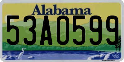 AL license plate 53AO599