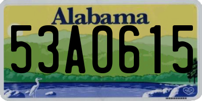 AL license plate 53AO615