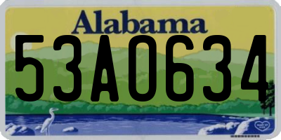 AL license plate 53AO634