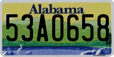 AL license plate 53AO658