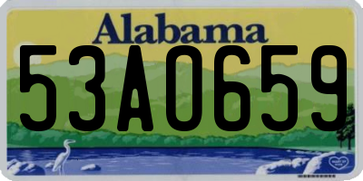 AL license plate 53AO659