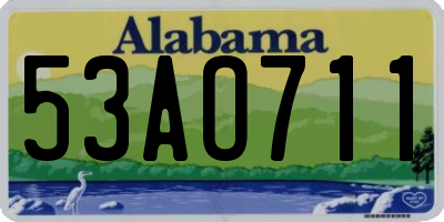 AL license plate 53AO711