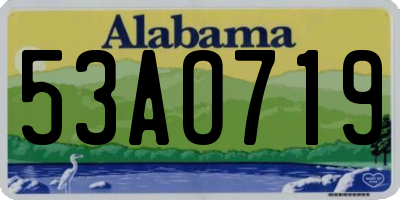 AL license plate 53AO719