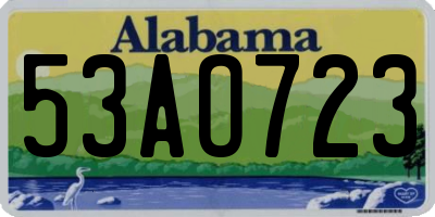 AL license plate 53AO723