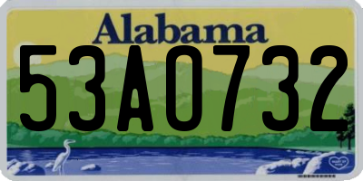 AL license plate 53AO732