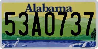 AL license plate 53AO737