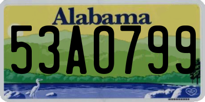 AL license plate 53AO799